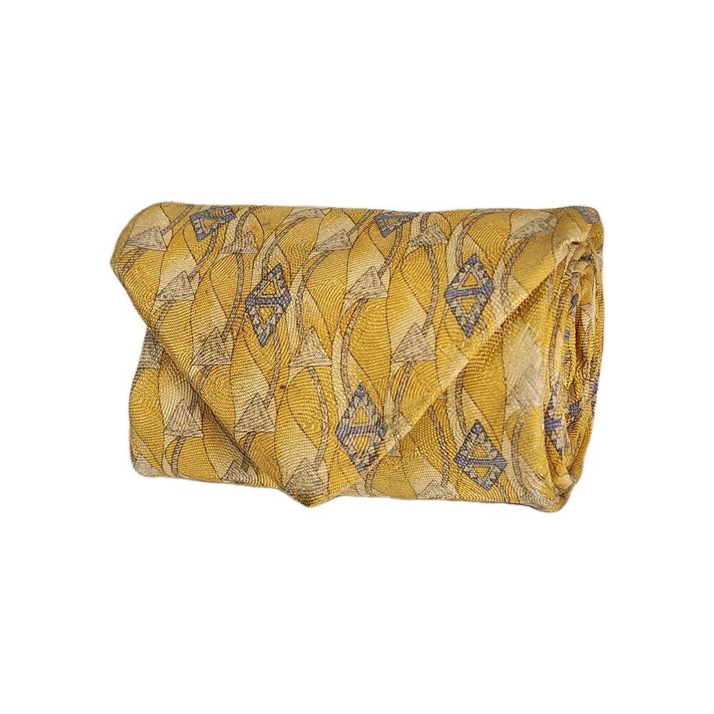 Jacobs Roberts LTD Vintage Silk Necktie Geometerical Pattern